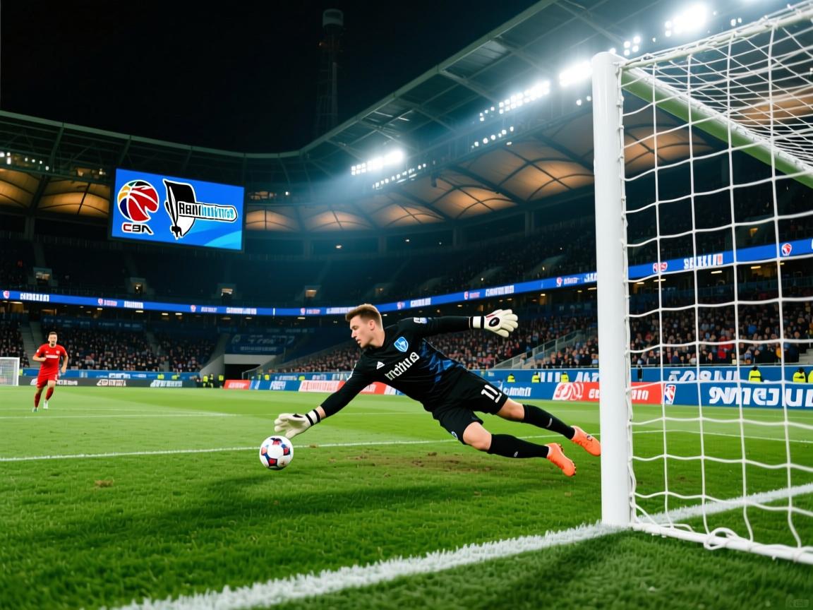 柏林赫塔门将扑出点球,为球队挽回颜面 第1张