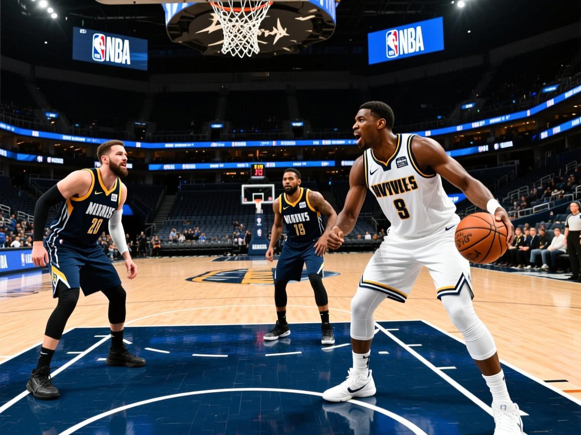 森林狼队负于掘金队，遭遇两连败  第1张