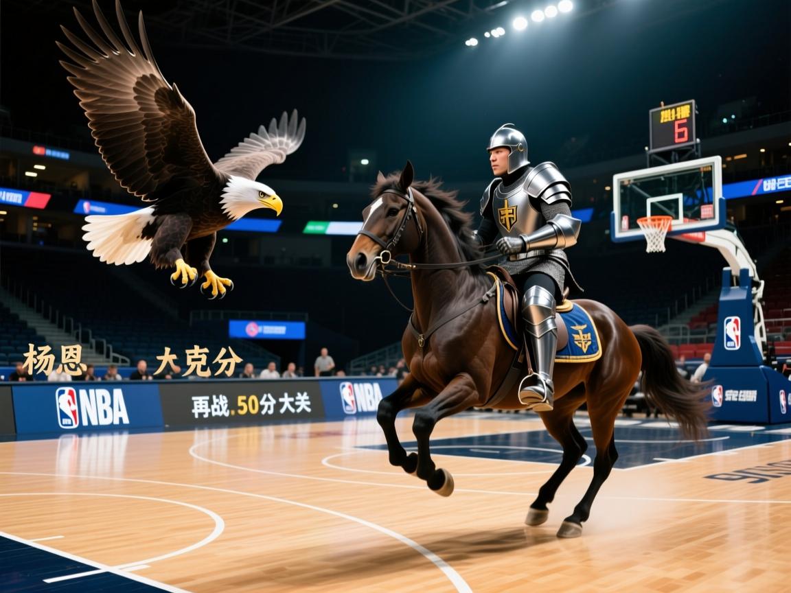 老鹰力克骑士，杨恩再战50分大关  第3张
